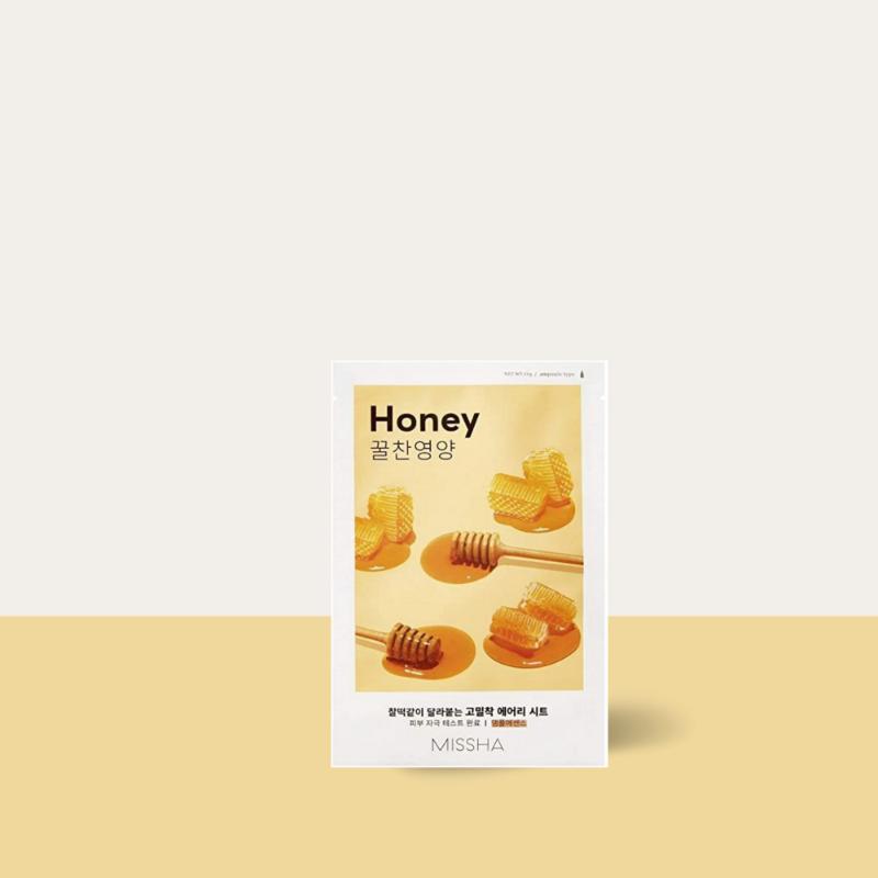 Missha Airy Fit Sheet Mask Honey Υφασμάτινη μάσκα προσώπου 19gr