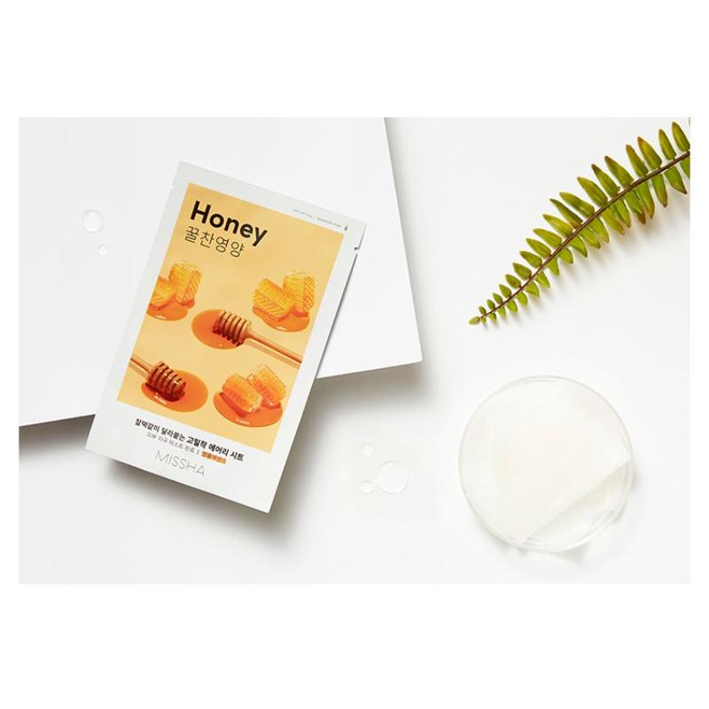 Missha Airy Fit Sheet Mask Honey Υφασμάτινη μάσκα προσώπου 19gr