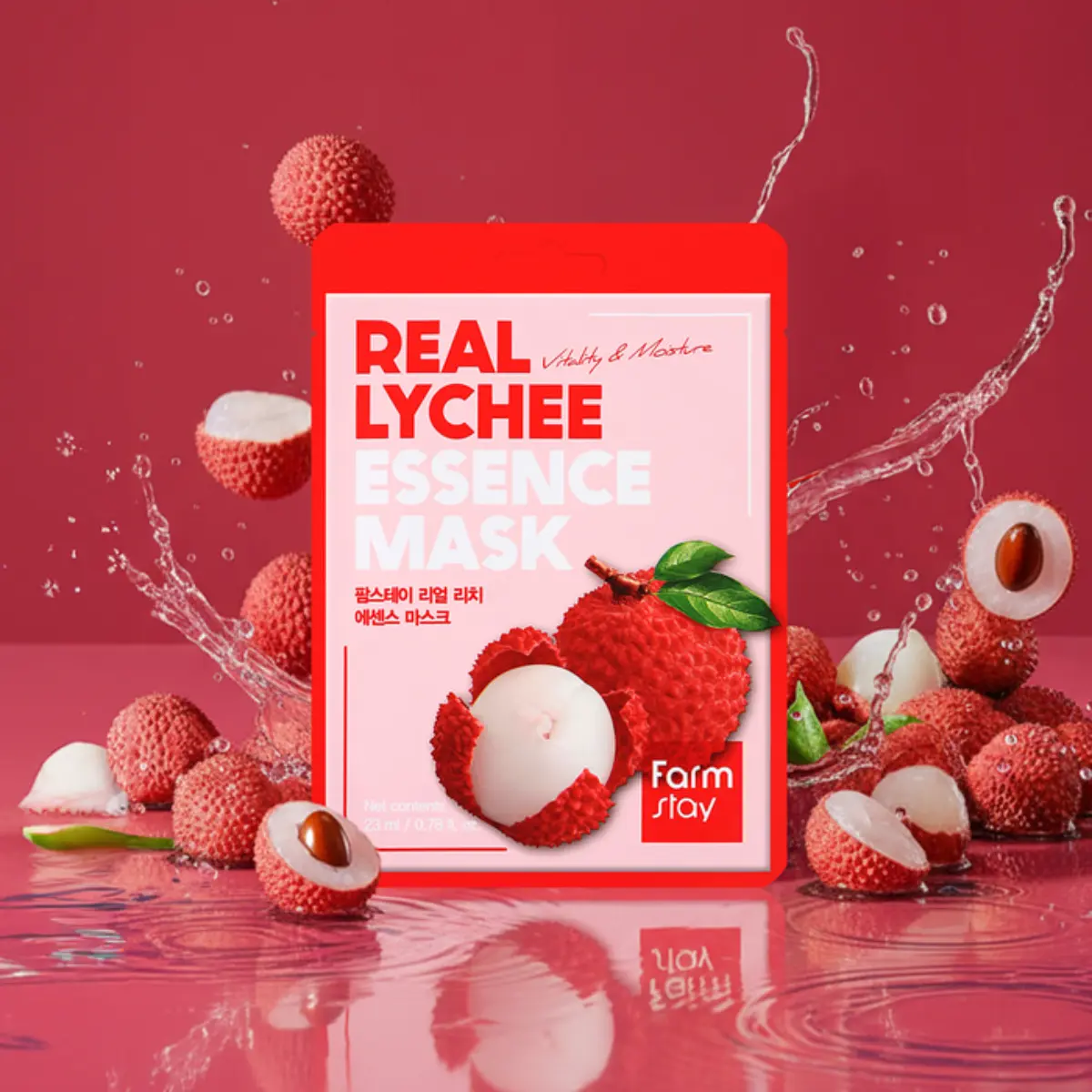 Farmstay Real Lychee Essence Mask 23 ml