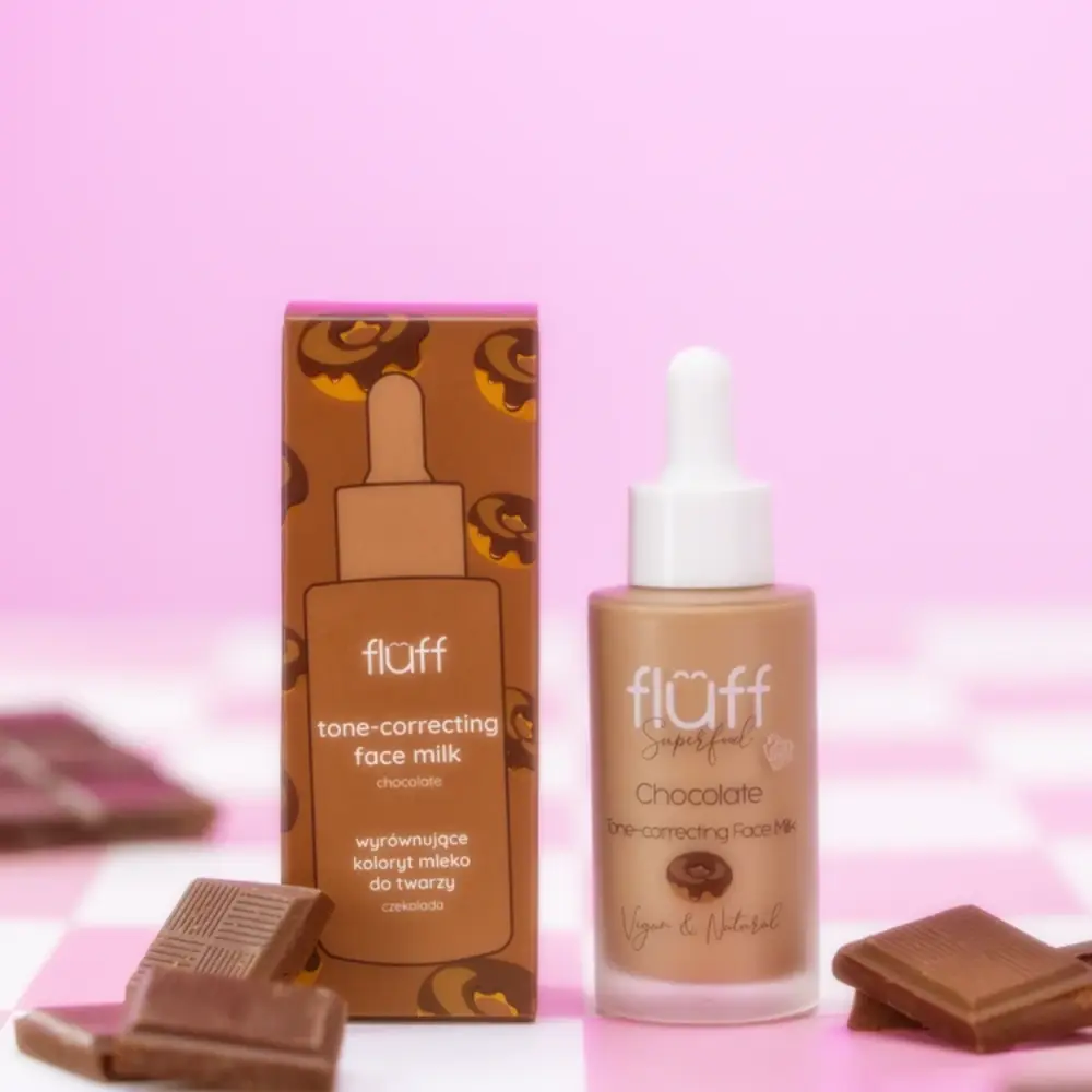 Fluff Chocolate Tone-Correcting Face Milk 40ml - Image 3
